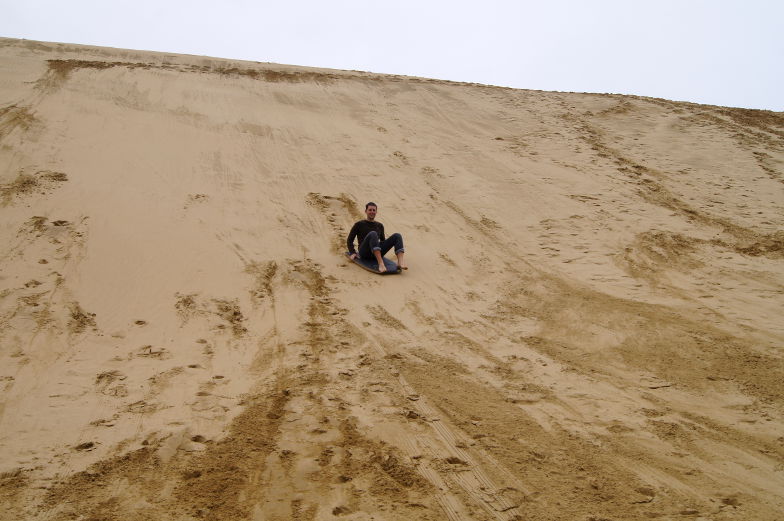 neuseeland cape reinga sandboard