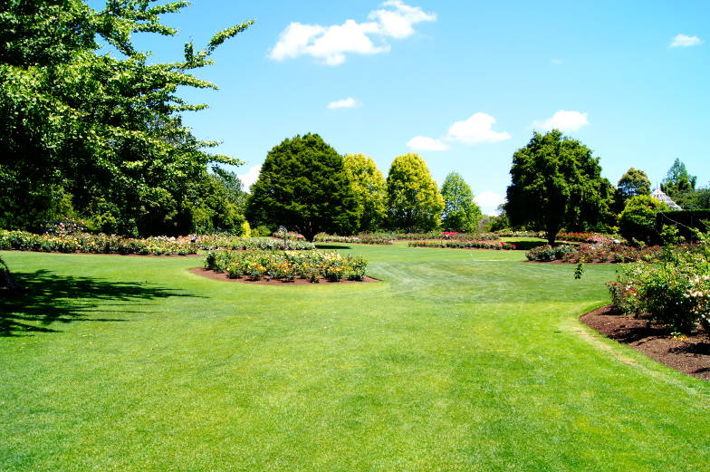 Sehenswuerdigkeiten Rosengarten im Hamilton Garden Neuseeland