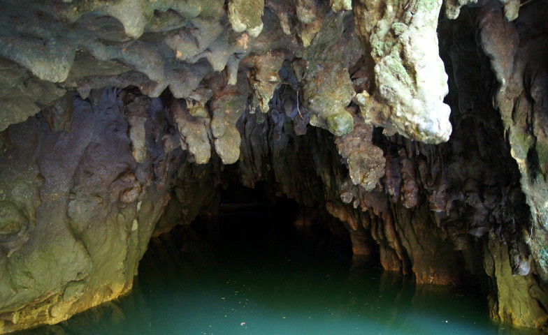 Blick in die Waitomo Glowworm Caves
