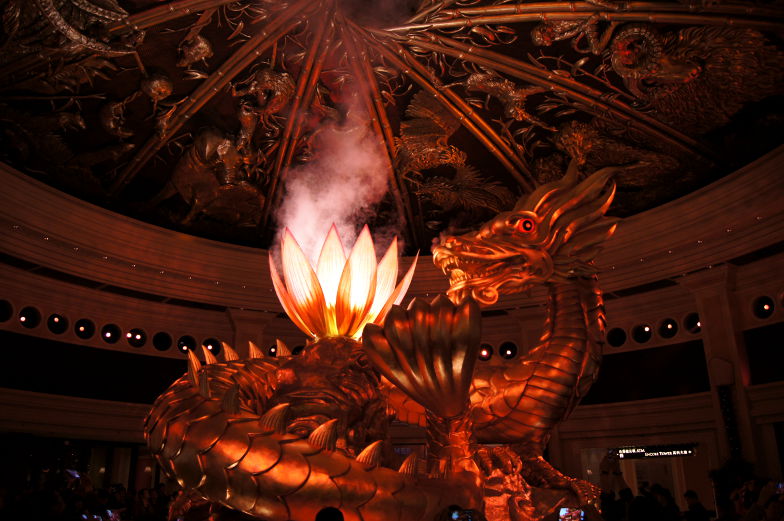 Im Wynn Macau ist der Dragon of Fortune ein Highlight