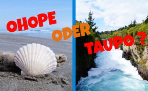 Langer Sandstrand oder tosender Wasserfall