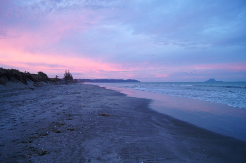 Tipp Sonnenuntergang am Strand in Ohope Neuseeland