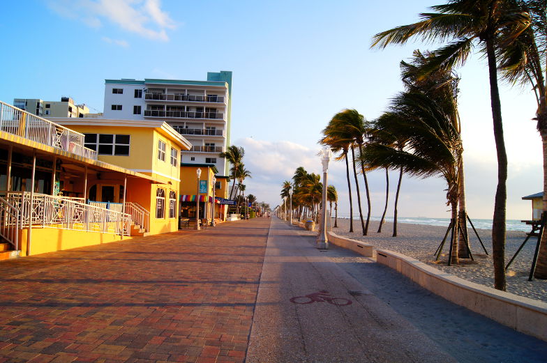 Miami Ausflugstpp Hollywood Beach und Boardwalk Promenade besuchen