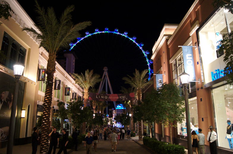 Im The Linq Las Vegas befindet sich das Highroller Riesenrad