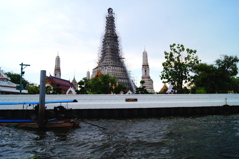 Bauarbeiten am Tempel Wat Arun Bangkok