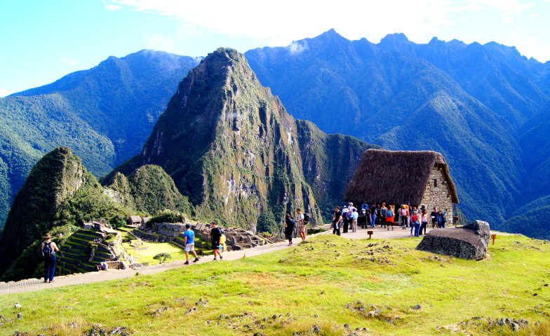 Berge und das Guardians House Machu Picchu