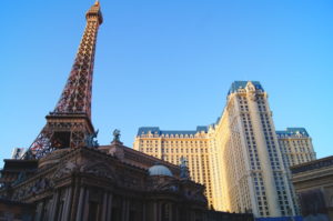 Toller Ausblick auf Las Vegas vom Eiffeltower im Paris Hotel Reisetipps Las Vegas