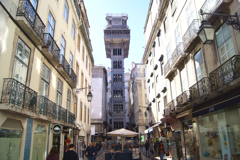 Besuche die beste Sehenswuerdigkeit in Lissabon Sant Justa Aufzug