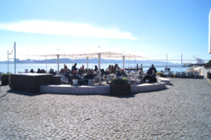Tejo Promenade in Lissabon 