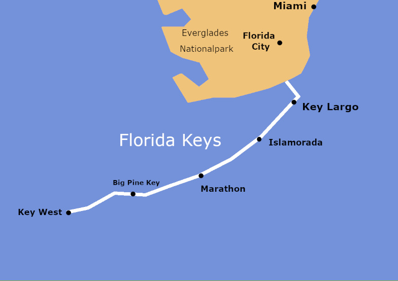 Gute Hotelstandorte auf den Florida Keys