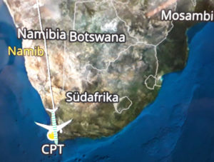 Gutes Bordunterhaltungsprogramm ist bei Langstreckenflug nach Kapstadt wichtig