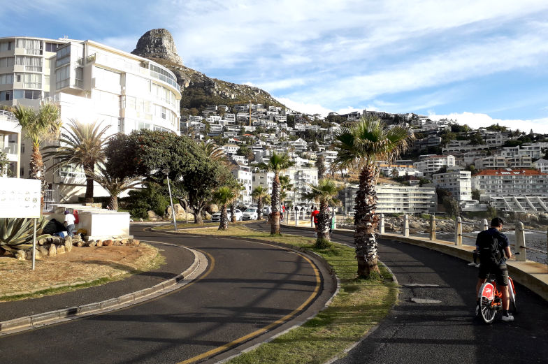 Sea Point in Kapstadt mit Blick auf den Lions Head