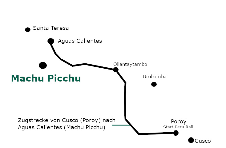 Gute Hoteluebersicht vom Machu Picchu