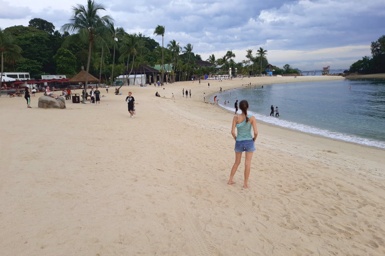 Der schoenste Strand in Singapur 