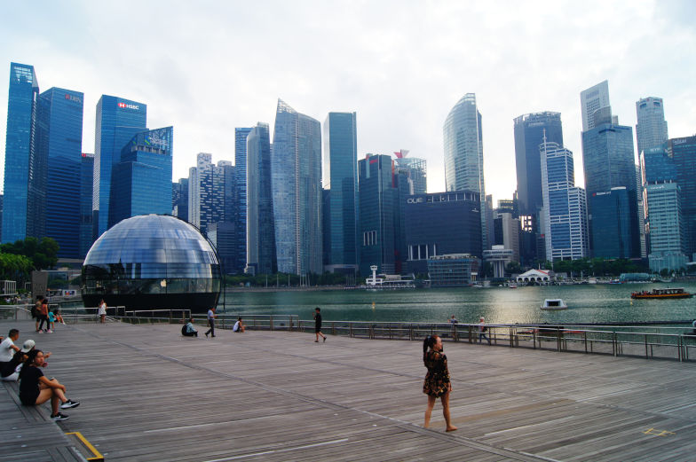 Ausblick auf das CBD Singapur