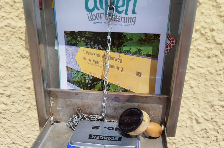 Stempel für die Erste Etappe der Alpenüberquerung 