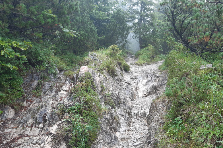 Klettersteig zweite Etappe Alpenüberquerung Kreucht nach Achenkirch