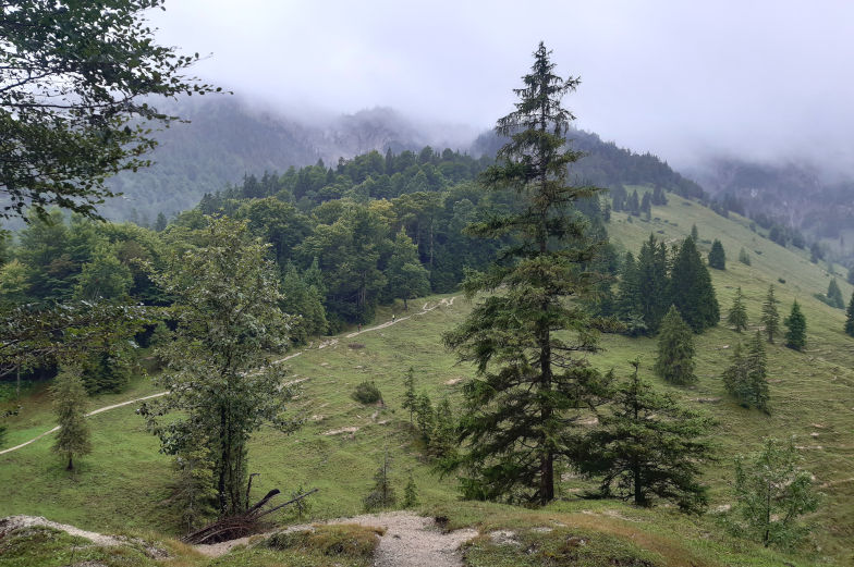 Blauberge höchster Punkt der zweiten Etappe Alpenüberquerung 