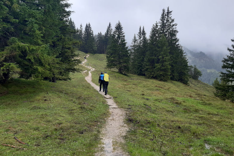 Bergkamm zweite Etappe Alpenüberquerung von Kreuth nach Achenkirch