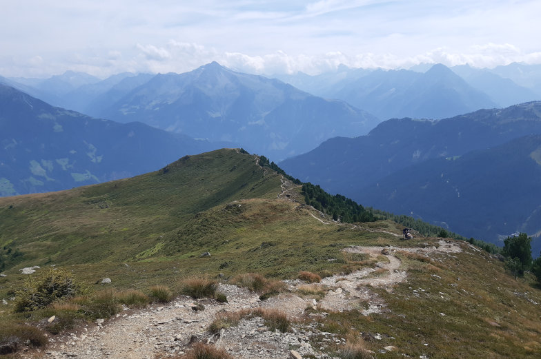 Abstieg zur Jausenstation Melchboden 