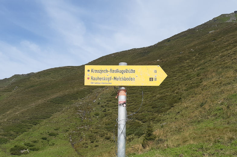 Immer ddem Ü entlang auf der Alpenüberquerung