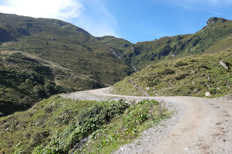 Route der fünften Etappe der Alpenüberquerung