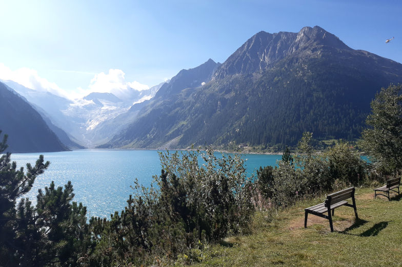 Schlegeis Stausee 6. Etappe der Alpenüberquerung 
