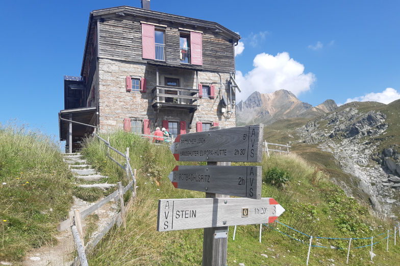 Abstieg vo Pfitscherjochhaus nach Stein