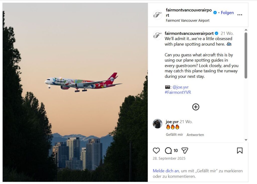 Panoramafenster mit Blick auf die Startbahn