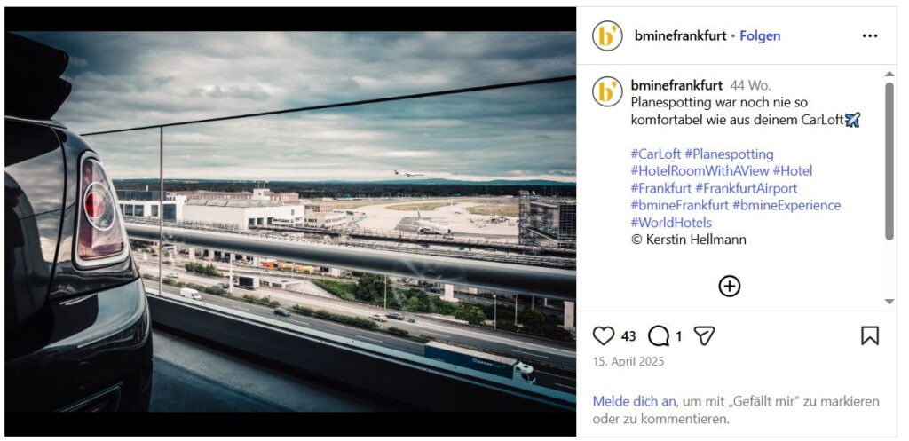 Plane Spotting vom Hotelzimmer aus