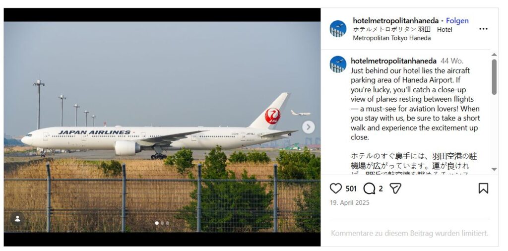 Spotting-Hotel direkt am Flughafen