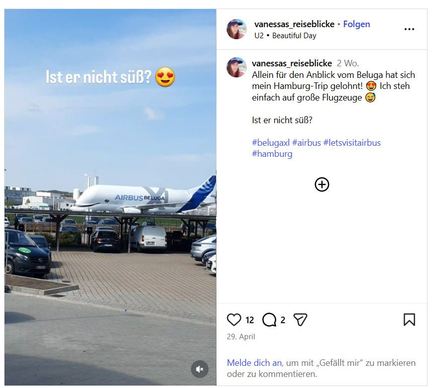 BelugaXL vor den Airbus Werkshallen