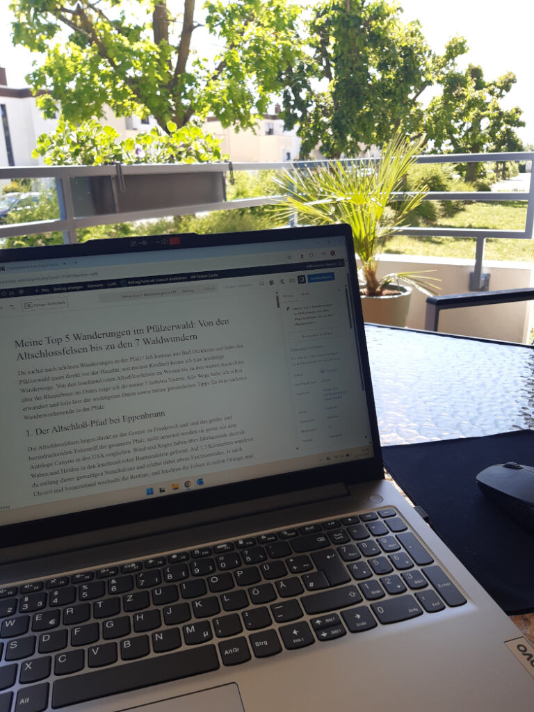 Home Office auf dem Balkon im Sommer – Reiseblicke Mai 2026