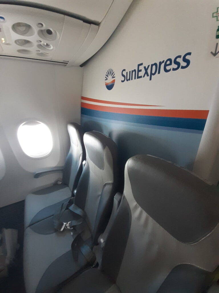 Sitzkomfort an Bord von SunExpress