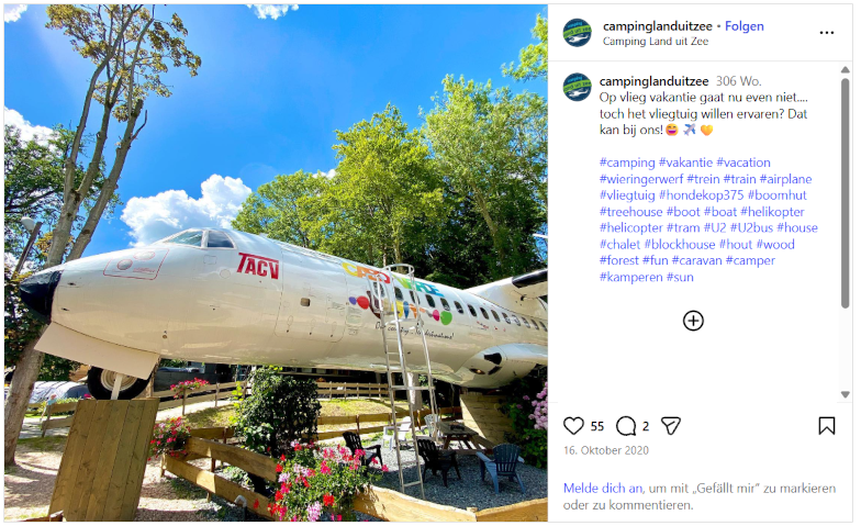 Flugzeug-Hotel mit Kontrollturm in Wieringerwerf – umgebaute ATR 72-500